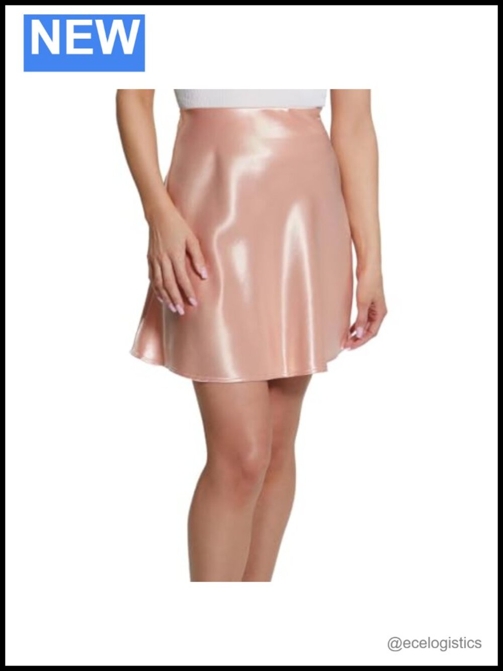 Guess Brandie High Rise A-Line Flared Midi Skirt